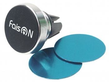 389 р. Держатель телефона на дефлектор магнитный FAISON FAISON h-f373 sliver  с доставкой в г. Пермь. Увеличить фотографию 1