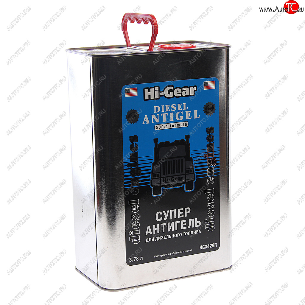 8 199 р. Антигель дизельного топлива 3.78л на 1900л HI-GEAR HI-GEAR hg3429r  с доставкой в г. Пермь