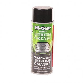 1 169 р. Смазка литиевая белая грязеотталкивающая 312г аэрозоль HI-GEAR HI-GEAR hg5503  с доставкой в г. Пермь. Увеличить фотографию 1