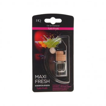 Ароматизатор подвесной жидкостный (tutti-frutti) с деревянной крышкой 5мл MAXI FRESH MAXI FRESH hmf-4