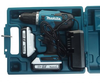 20 399 р. Дрель-шуруповерт с АКБ 18.0В 1.5Ач (2 АКБ Li-Ion, кейс) MAKITA MAKITA hp488dwe MAKITA hp488dwe  с доставкой в г. Пермь. Увеличить фотографию 2