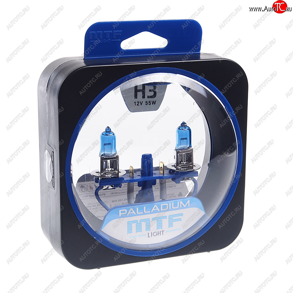 1 399 р. Лампа 12V H3 55W РK22s бокс (2шт.) Palladium MTF MTF hpa1203  с доставкой в г. Пермь