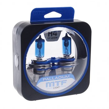 1 749 р. Лампа 12V H4 6055W P43t бокс (2шт.) Palladium MTF MTF hpa1204  с доставкой в г. Пермь. Увеличить фотографию 1