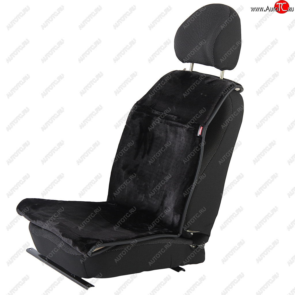 3 289 р. Накидка на сиденье мех искусственный черная 2шт. Antislip PREMIER PREMIER hr100  с доставкой в г. Пермь
