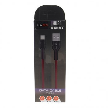 235 р. Кабель USB Type C 1м FAISON FAISON hu31 benay red  с доставкой в г. Пермь. Увеличить фотографию 2
