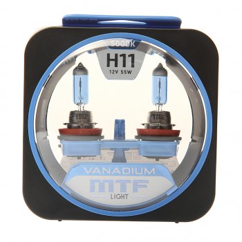 2 099 р. Лампа 12V H11 55W PGJ19-2 бокс (2шт.) Vanadium MTF MTF hvn1211  с доставкой в г. Пермь. Увеличить фотографию 1