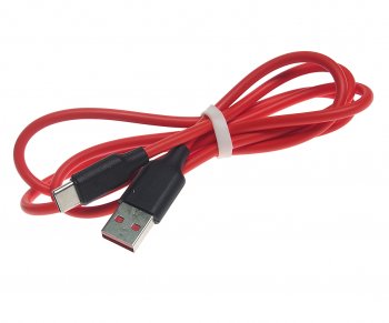 216 р. Кабель USB Type C 1м FAISON FAISON hx39 mild redblack  с доставкой в г. Пермь. Увеличить фотографию 1
