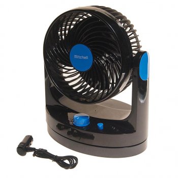 2 099 р. Вентилятор в салон 12V на платформе рег.скорость синий MITCHELL MITCHELL hx-t507 dc12v blue  с доставкой в г. Пермь. Увеличить фотографию 1