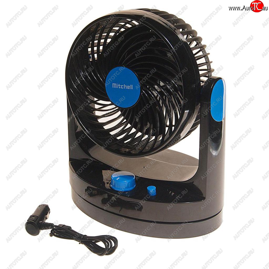2 099 р. Вентилятор в салон 12V на платформе рег.скорость синий MITCHELL MITCHELL hx-t507 dc12v blue  с доставкой в г. Пермь