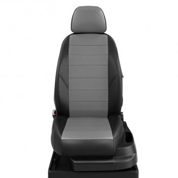 6 899 р. Авточехлы HYUNDAI Solaris (10-17) KIA Rio (11-17) седан экокожа черно-серые комплект AVTOLIDER AVTOLIDER hy15-0601-ec02  с доставкой в г. Пермь. Увеличить фотографию 1