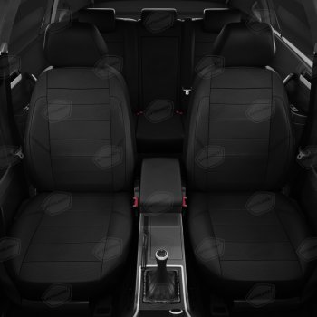 7 849 р. Авточехлы HYUNDAI Solaris (17-) KIA Rio X-Line (17-) задняя спинка 40x60 экокожа черные AVTOLIDER AVTOLIDER hy15-0607-ec01  с доставкой в г. Пермь. Увеличить фотографию 3