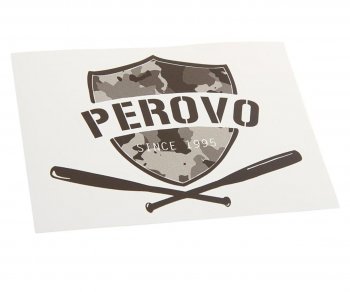 89 р. Наклейка виниловая вырезанная PEROVO 12x9см черная AUTOSTICKERS AUTOSTICKERS и-18  с доставкой в г. Пермь. Увеличить фотографию 1