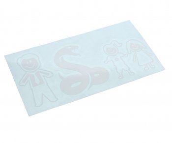110 р. Наклейка виниловая вырезанная Family-Семья 15х8см белая AUTOSTICKERS AUTOSTICKERS и-200  с доставкой в г. Пермь. Увеличить фотографию 1