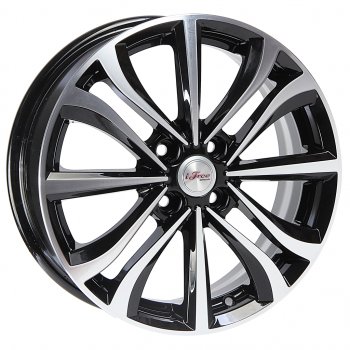 Диск колесный литой HYUNDAI Solaris KIA Rio R16 КС-938 Панган Блэк Джек K&K ifree 4х100 ет45 d-54,1