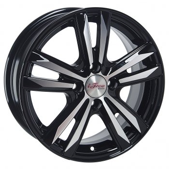 7 999 р. Диск колесный литой HYUNDAI Solaris KIA Rio R15 КС-870 Маскот Блэк Джек K&K ifree 4х100 ет46 d-54,1 K&K ifree 4х100 ет46 d-54,1  с доставкой в г. Пермь. Увеличить фотографию 1