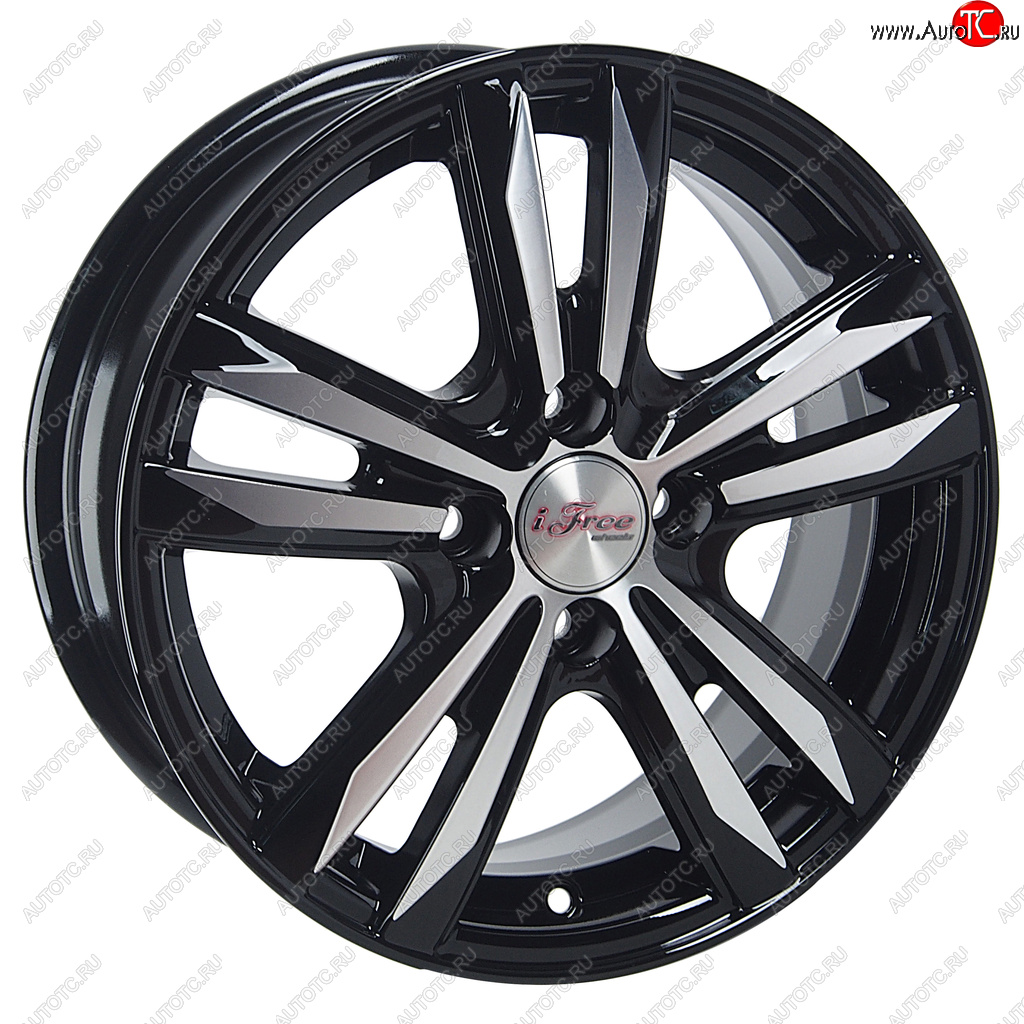 7 999 р. Диск колесный литой HYUNDAI Solaris KIA Rio R15 КС-870 Маскот Блэк Джек K&K ifree 4х100 ет46 d-54,1 K&K ifree 4х100 ет46 d-54,1  с доставкой в г. Пермь