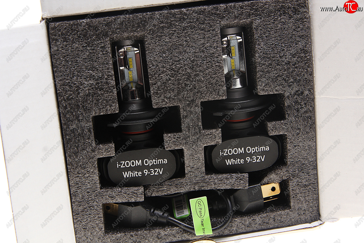2 699 р. Лампа светодиодная 1224V H4 P43t 5100K (2шт.) I-Zoom OPTIMA OPTIMA i-h4  с доставкой в г. Пермь