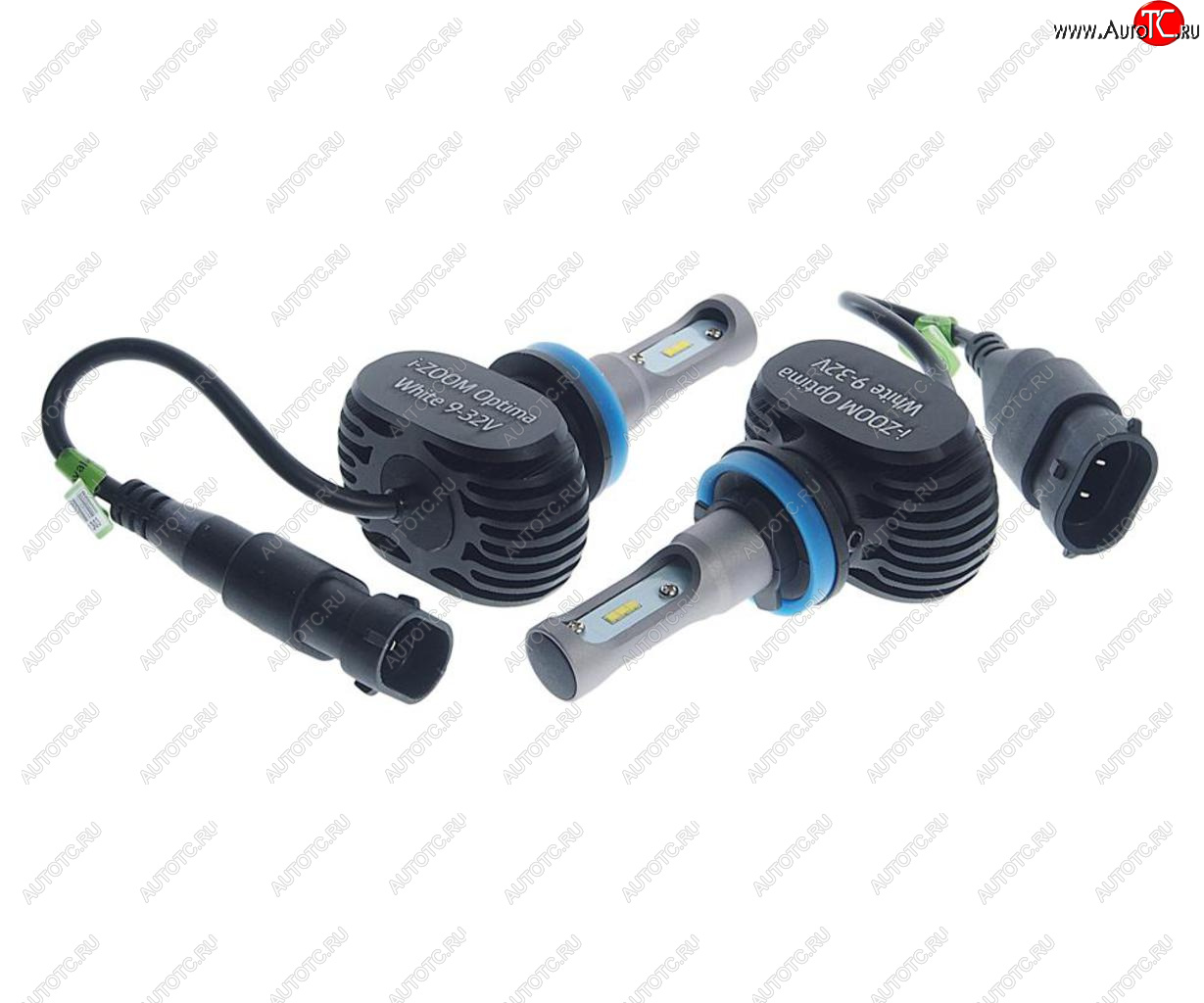 2 199 р. Лампа светодиодная 1224V H8 PGJ19-1 5100K (2шт.) I-Zoom OPTIMA OPTIMA i-h8  с доставкой в г. Пермь