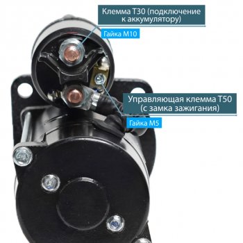 21 849 р. Стартер МТЗ-3022,МАЗ,АМКОДОР,VOLVO,MAN дв.DEUTZ BF4M,BF6M 24В z=9 4.0кВт ISKRAMOTOR ISKRAMOTOR ims101770  с доставкой в г. Пермь. Увеличить фотографию 2