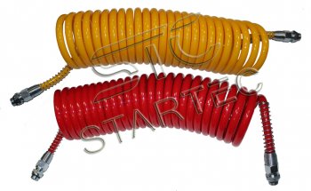 1 939 р. Шланг пневматический витой М22 L=7.5м (красный) Polyurethane STARTEC STARTEC inf.10.162  с доставкой в г. Пермь. Увеличить фотографию 4