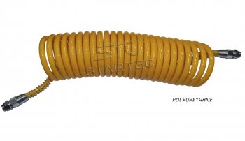 1 649 р. Шланг пневматический витой М16 L=7.5м (желтый) Polyurethane STARTEC STARTEC inf.10.165  с доставкой в г. Пермь. Увеличить фотографию 1