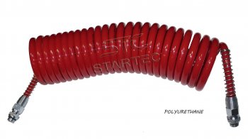 1 649 р. Шланг пневматический витой М16 L=7.5м (красный) Polyurethane STARTEC STARTEC inf.10.166  с доставкой в г. Пермь. Увеличить фотографию 1
