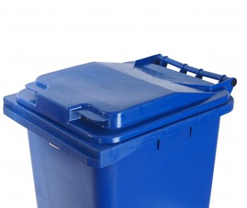 4 749 р. Контейнер мусорный 240л на колесах синий 23.С29 IPLAST IPLAST ip-356605  с доставкой в г. Пермь. Увеличить фотографию 2