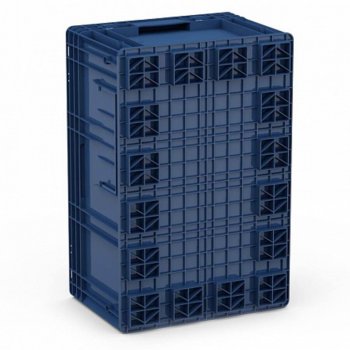 1 439 р. Ящик полимерный многооборотный 594х396х280мм синий IPLAST IPLAST ip-378844 IPLAST ip-378844  с доставкой в г. Пермь. Увеличить фотографию 3