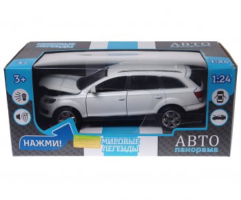 3 459 р. Модель автомобиля AUDI Q7 металлическая (1:24) АВТОПАНОРАМА АВТОПАНОРАМА jb1200118jb1251130  с доставкой в г. Пермь. Увеличить фотографию 2