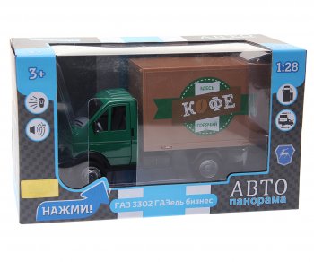 3 459 р. Модель автомобиля ГАЗ-3302 ГАЗель Бизнес металлическая (1:28) АВТОПАНОРАМА АВТОПАНОРАМА jb1200216 АВТОПАНОРАМА jb1200216  с доставкой в г. Пермь. Увеличить фотографию 1