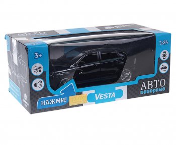 3 499 р. Модель автомобиля ЛАДА Vesta металлическая (1:24) АВТОПАНОРАМА АВТОПАНОРАМА jb1251150  с доставкой в г. Пермь. Увеличить фотографию 1