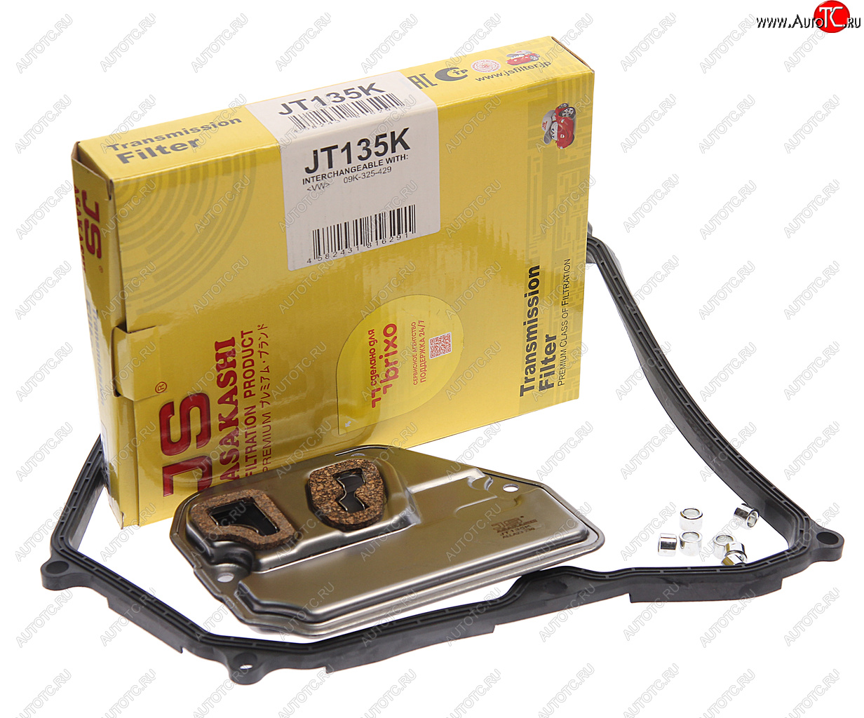 5 549 р. Фильтр масляный АКПП VW T5 (с прокладкой) JS ASAKASHI JS ASAKASHI jt135k  с доставкой в г. Пермь