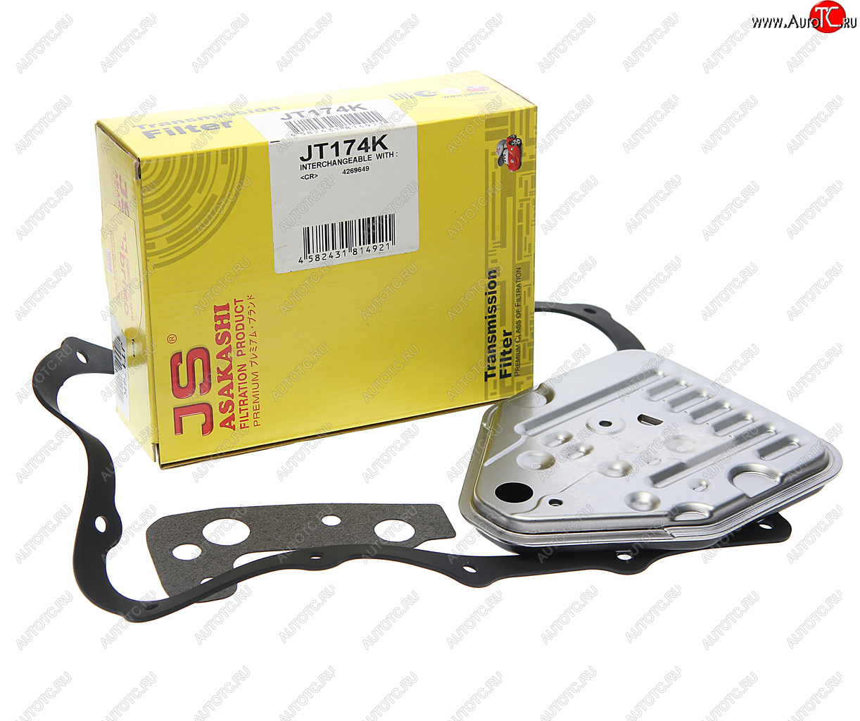 2 869 р. Фильтр масляный АКПП CHRYSLER Neon (98-) (с прокладкой) JS ASAKASHI JS ASAKASHI jt174k  с доставкой в г. Пермь