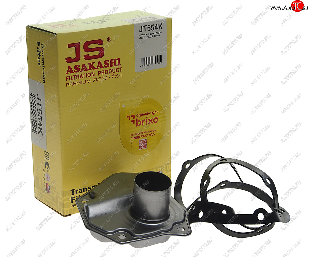 4 099 р. Фильтр масляный АКПП NISSAN Juke (10-) (с прокладкой) JS ASAKASHI JS ASAKASHI jt554k  с доставкой в г. Пермь