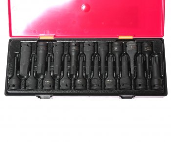 18 699 р. Набор головок торцевых 12 TORX,HEX ударных 19 предметов в кейсе JTC JTC TOOLS CO., LTD jtc-k4191  с доставкой в г. Пермь. Увеличить фотографию 2