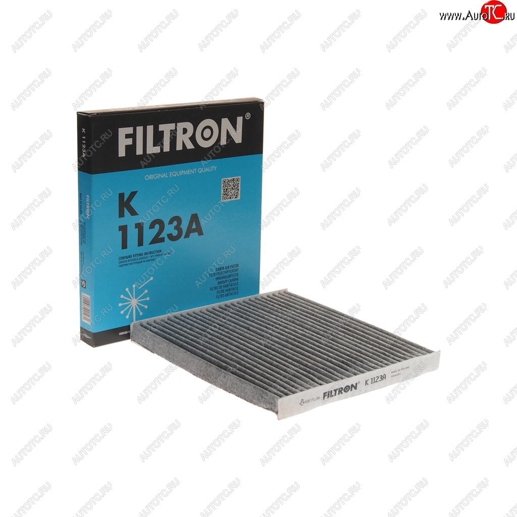 779 р. Фильтр воздушный салона TOYOTA Corolla (02-) угольный FILTRON FILTRON k1123a  с доставкой в г. Пермь