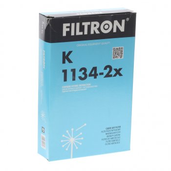 1 199 р. Фильтр воздушный салона TOYOTA Avensis (97-03) FILTRON FILTRON k1134-2x  с доставкой в г. Пермь. Увеличить фотографию 2