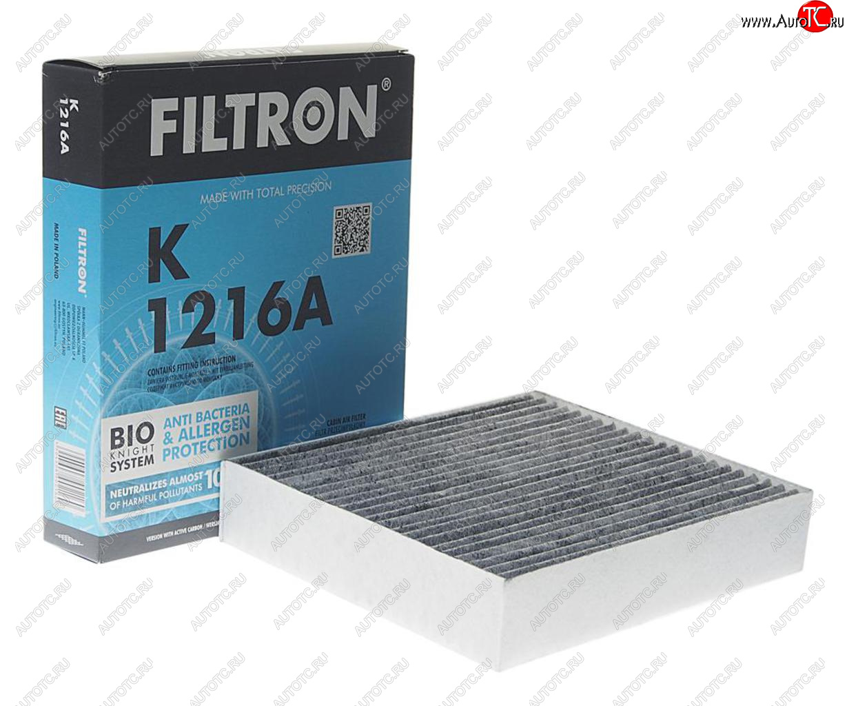 829 р. Фильтр воздушный салона MITSUBISHI Colt (04-) угольный FILTRON FILTRON k1216a  с доставкой в г. Пермь