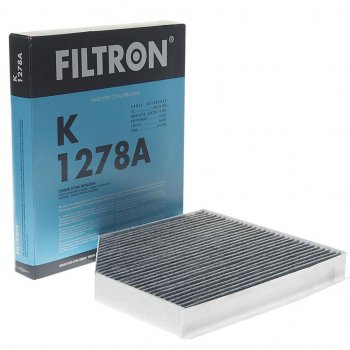 1 299 р. Фильтр воздушный салона AUDI A4,A5,Q5 (08-) PORSCHE Macan (14-) угольный FILTRON FILTRON k1278a  с доставкой в г. Пермь. Увеличить фотографию 1