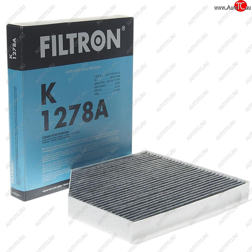 1 299 р. Фильтр воздушный салона AUDI A4,A5,Q5 (08-) PORSCHE Macan (14-) угольный FILTRON FILTRON k1278a  с доставкой в г. Пермь