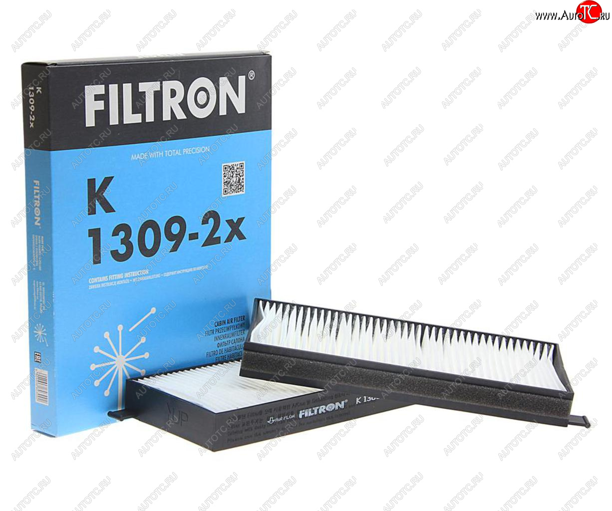 1 049 р. Фильтр воздушный салона SSANGYONG Actyon (05-11),Kyron (05-) комплект FILTRON FILTRON k1309-2x  с доставкой в г. Пермь