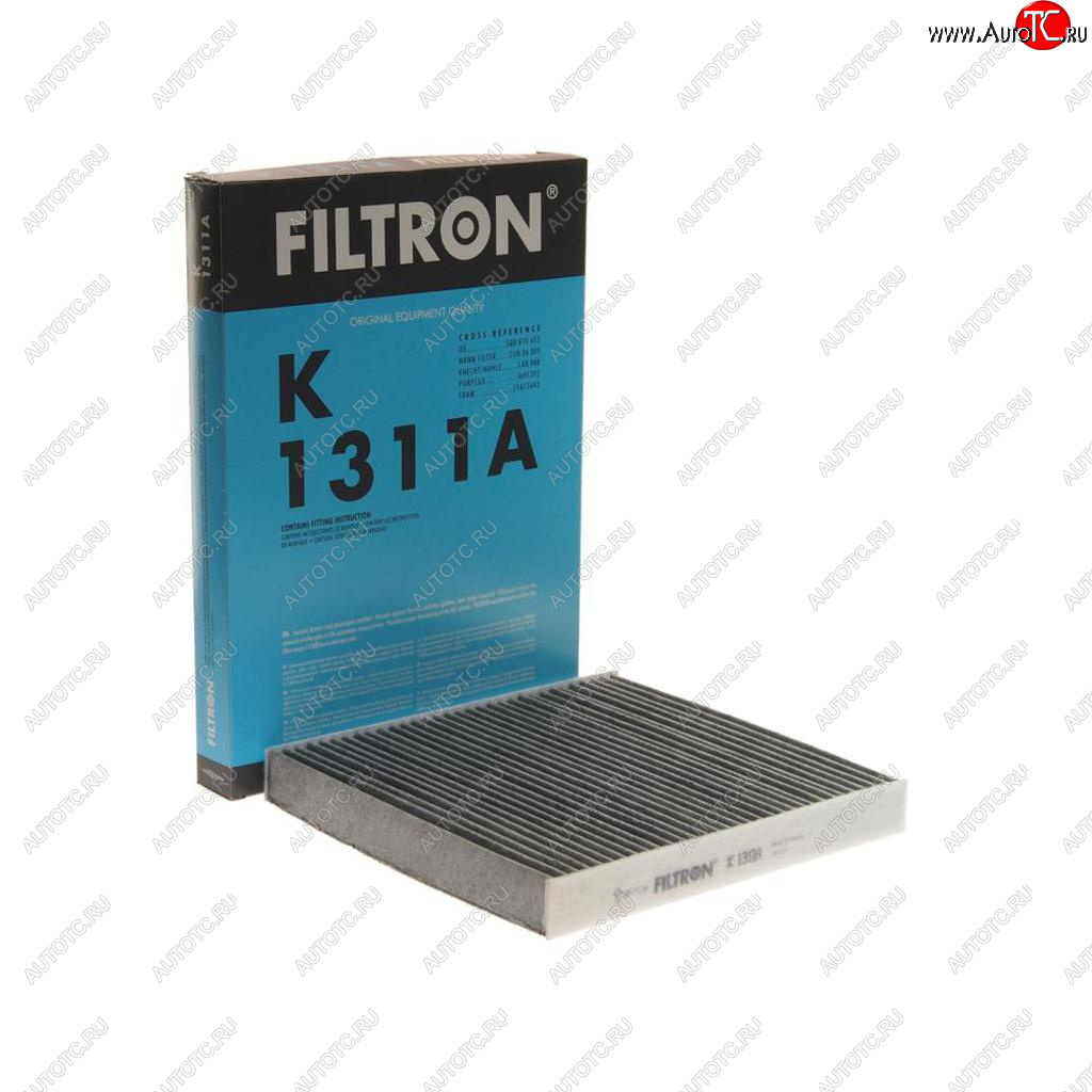 919 р. Фильтр воздушный салона VW Golf (14-) AUDI A3 (12-) SEAT Leon (12-) угольный FILTRON FILTRON k1311a  с доставкой в г. Пермь