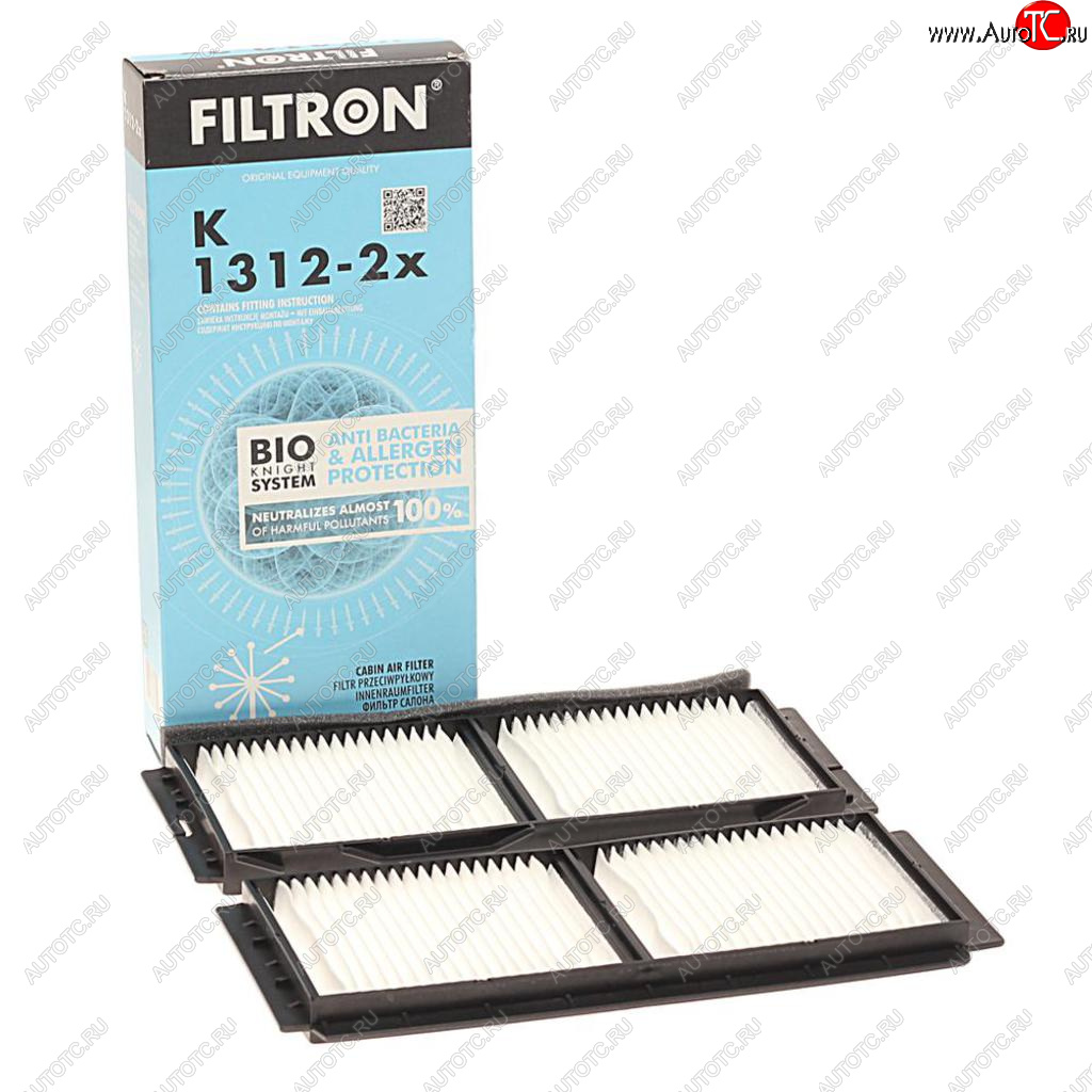 1 099 р. Фильтр воздушный салона MAZDA 3 (08-13) комплект (2шт.) FILTRON FILTRON k1312-2x  с доставкой в г. Пермь