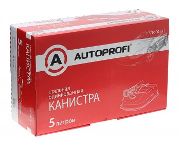 3 599 р. Канистра 5л сталь плоская со сливным устройством AUTOPROFI AUTOPROFI kan-500 (5l)  с доставкой в г. Пермь. Увеличить фотографию 2