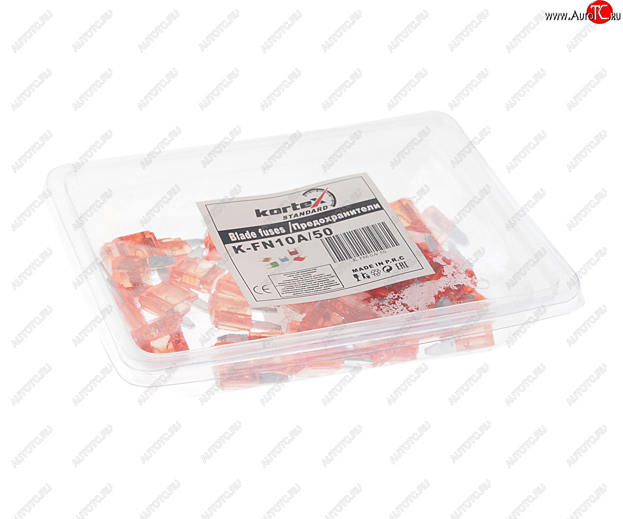 6 р. Предохранитель 10A флажковый MINI (1шт.) KORTEX KORTEX kfn10a50-1 KORTEX kfn10a50-1  с доставкой в г. Пермь