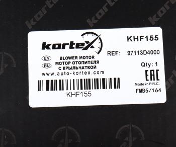4 699 р. Мотор отопителя RENAULT Fluence (08-) KORTEX KORTEX khf155  с доставкой в г. Пермь. Увеличить фотографию 4