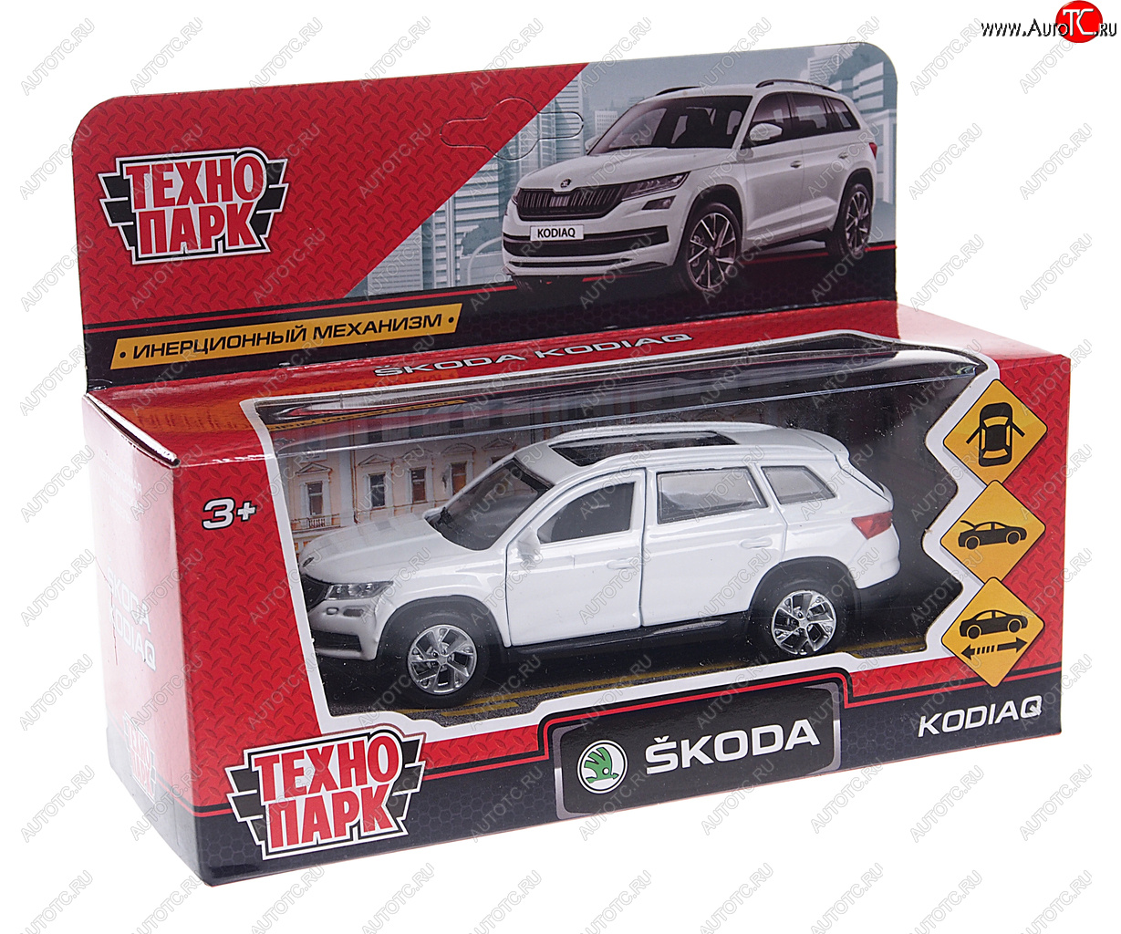 1 099 р. Модель автомобиля SKODA Kodiaq металлическая ТЕХНОПАРК ТЕХНОПАРК kodiaq-12fil-sr  с доставкой в г. Пермь