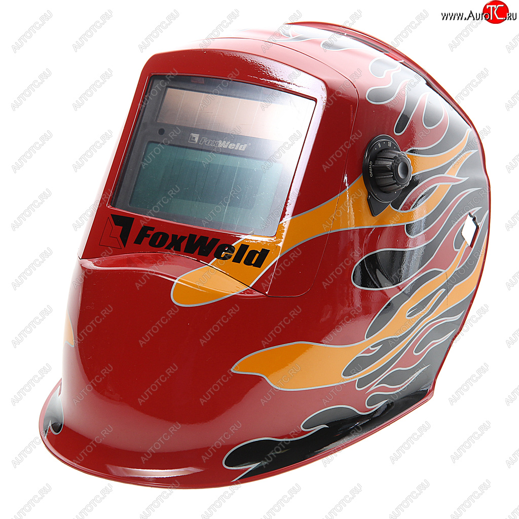 3 199 р. Маска сварщика регулировка затемнения (хамелеон) Корунд-2 Огонь FOXWELD FOXWELD корунд-2 (ф-р 7100v)  с доставкой в г. Пермь