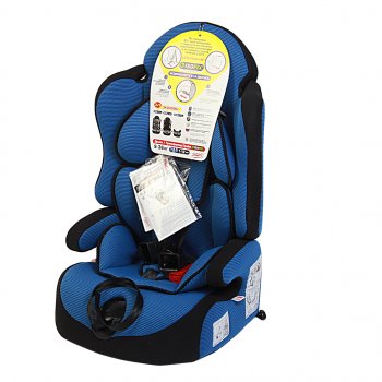 8 999 р. Автокресло детское 9-36кг (l-ll-lll) 1-12лет синее трансформер Isofix Прайм SIGER SIGER kres0149  с доставкой в г. Пермь. Увеличить фотографию 1