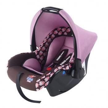 4 599 р. Автокресло детское 0-13кг (0+) 0-1.5лет розовые совы Luna SG321 KIDS PLANET SIGER kres2560  с доставкой в г. Пермь. Увеличить фотографию 3